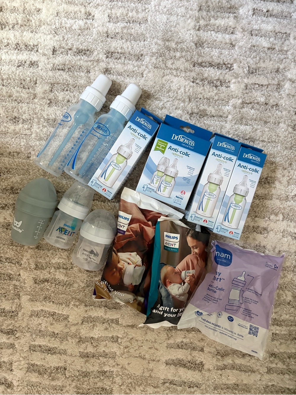 Dr. Brown's & Philips Avent Baby Bottle Lot